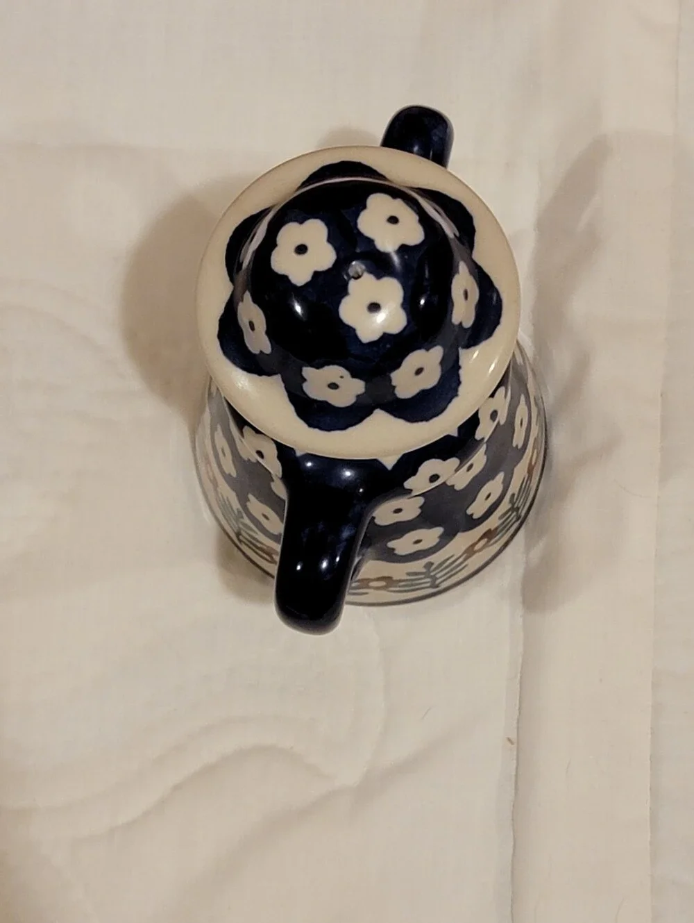 Boleslawiec Polish Pottery Woman Shaker # 107 J. Radzinska